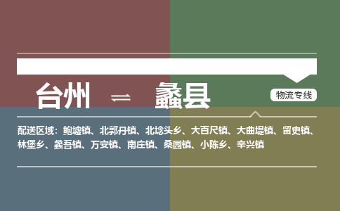 臺(tái)州到蠡縣物流專線