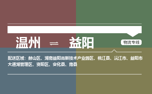 溫州到益陽資陽區(qū)物流專線