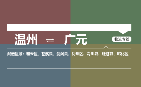 溫州到廣元物流專(zhuān)線