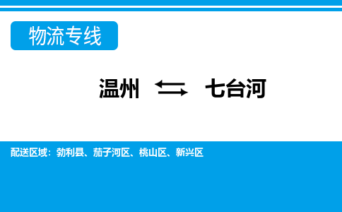 溫州到七臺(tái)河新興區(qū)物流專線