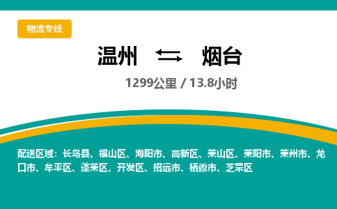 溫州到煙臺牟平區(qū)物流專線