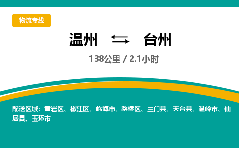 溫州到臺(tái)州椒江區(qū)物流專(zhuān)線
