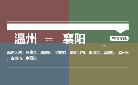 溫州到襄陽樊城區(qū)物流專線