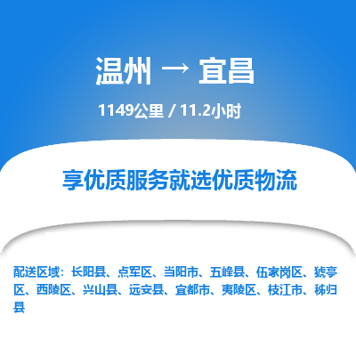 溫州到宜昌猇亭區(qū)物流專線