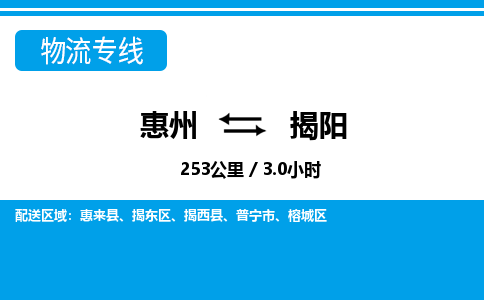 惠州到揭陽(yáng)揭東區(qū)物流公司